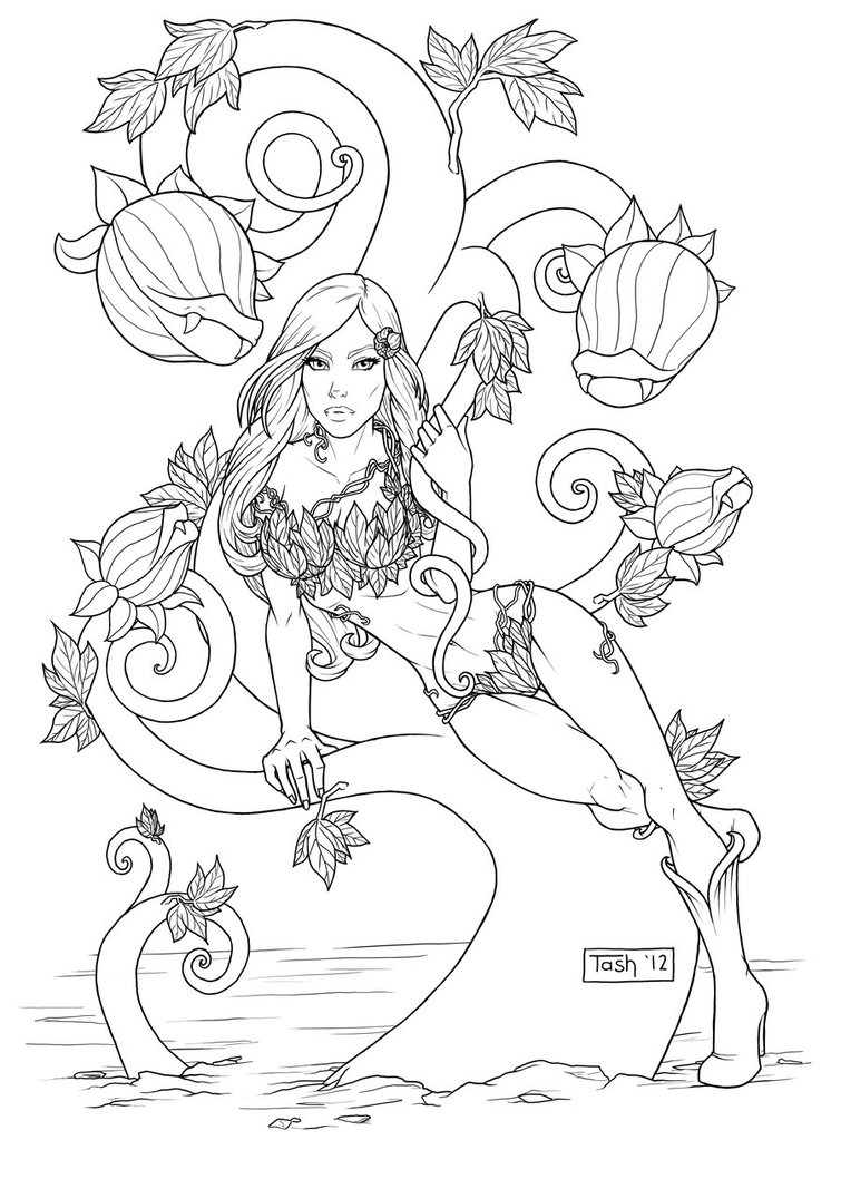 Poison ivy coloring pages to download and print for free