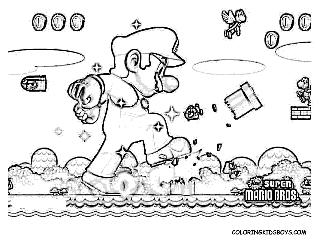 Video game coloring pages to download and print for free