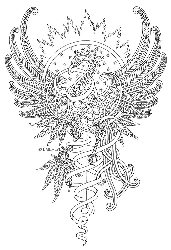 Phoenix coloring pages to download and print for free