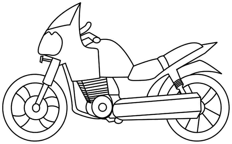Motorbike coloring pages to download and print for free