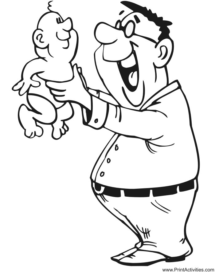 Dad coloring pages to download and print for free