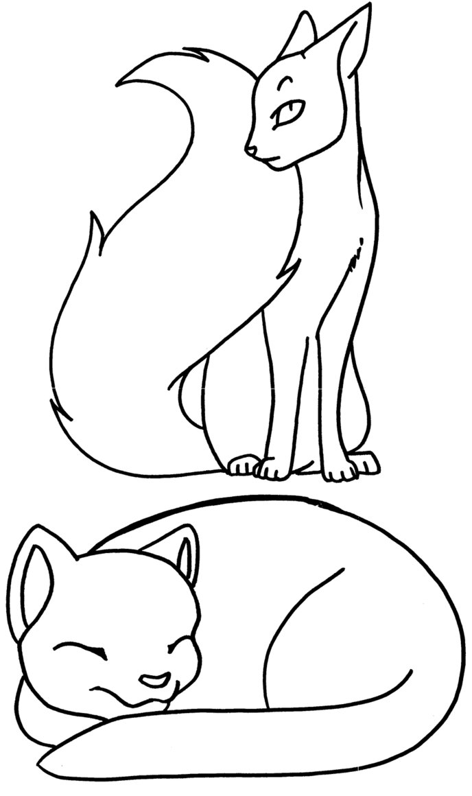 warrior cat cartoon coloring pages - photo #33