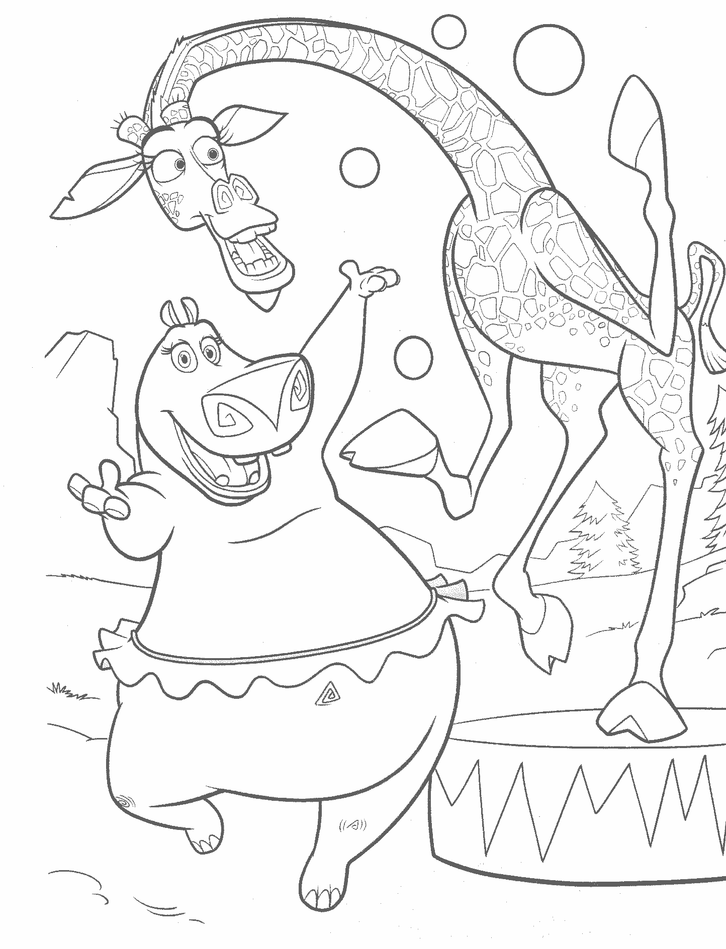 madagascar printable coloring pages - photo #11