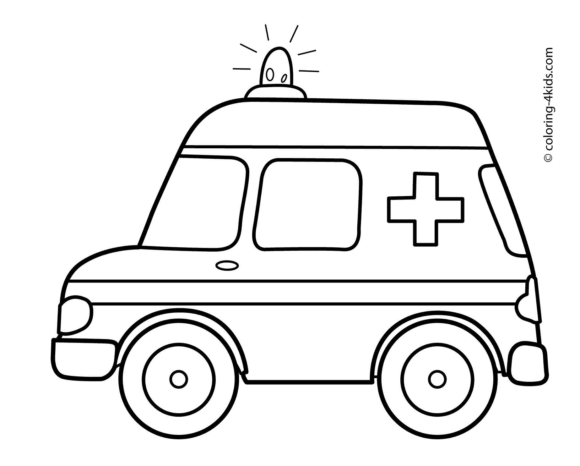 Ambulance coloring pages to download and print for free