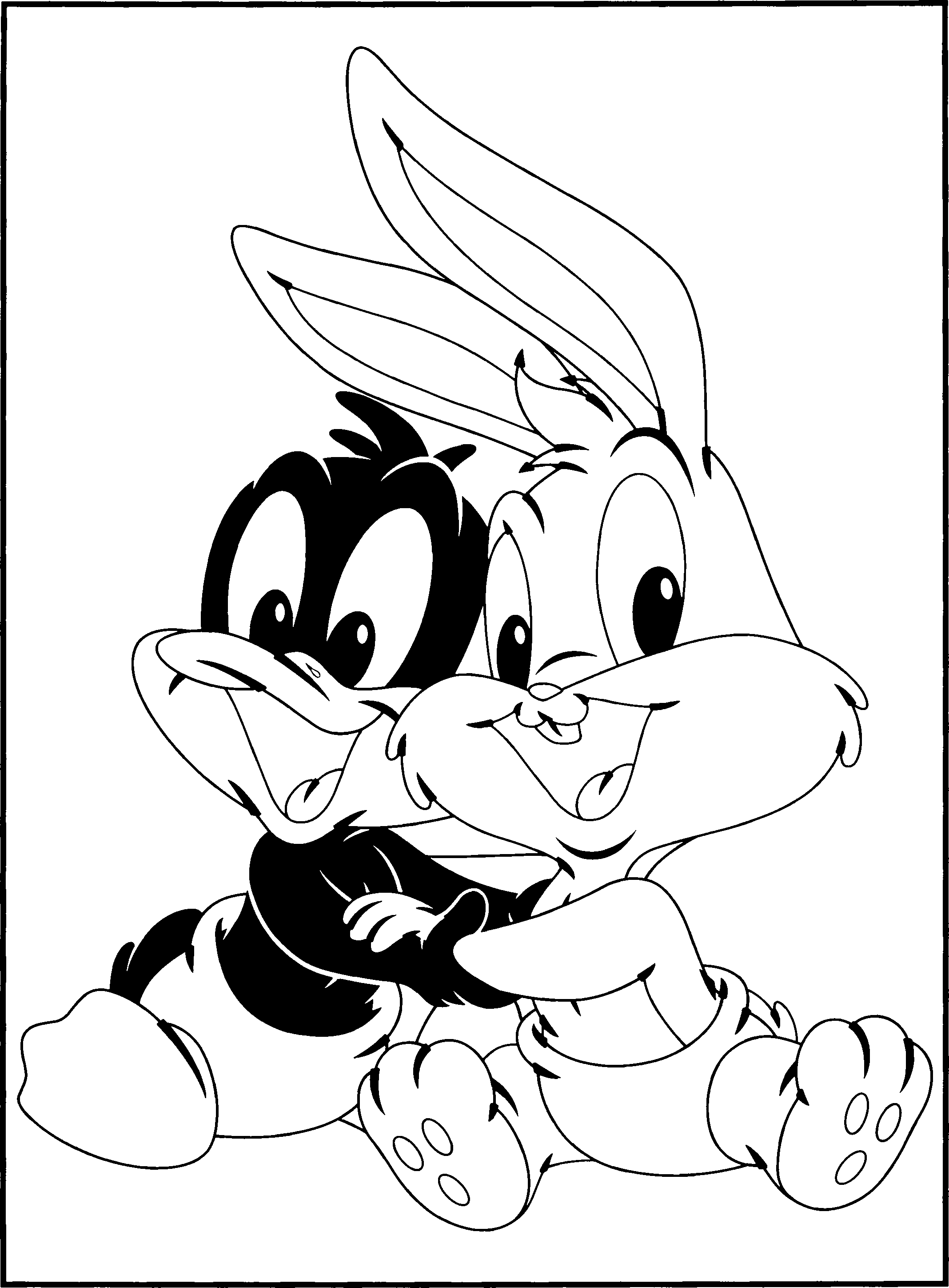 baby daffy coloring pages - photo #14