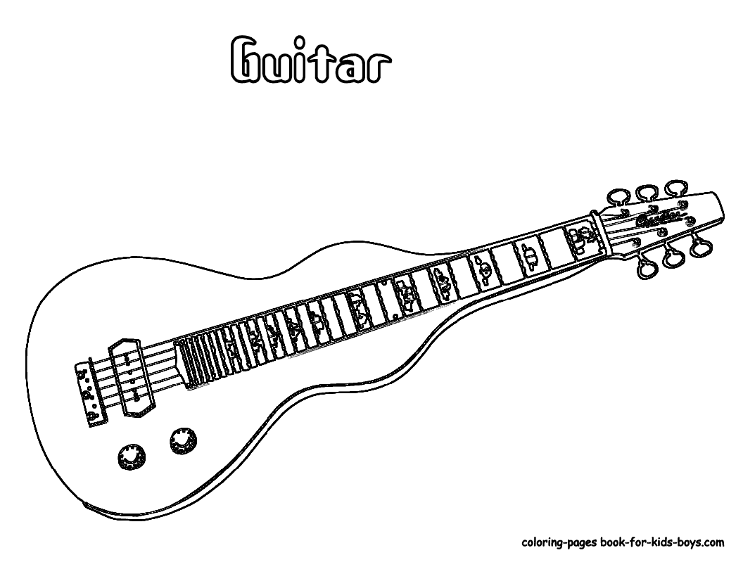 Spanish guitar coloring pages download and print for free