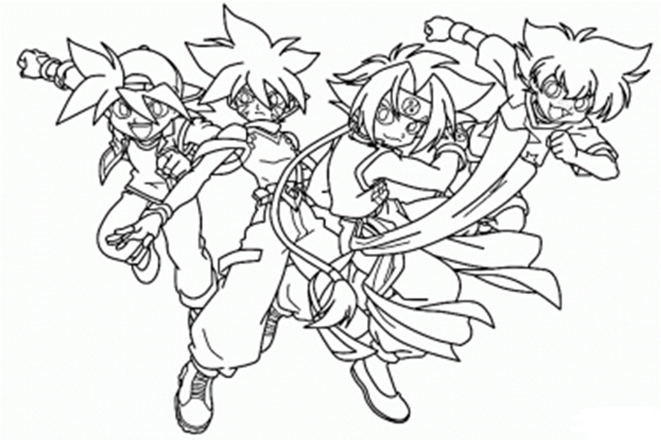 Beyblade coloring pages to download and print for free