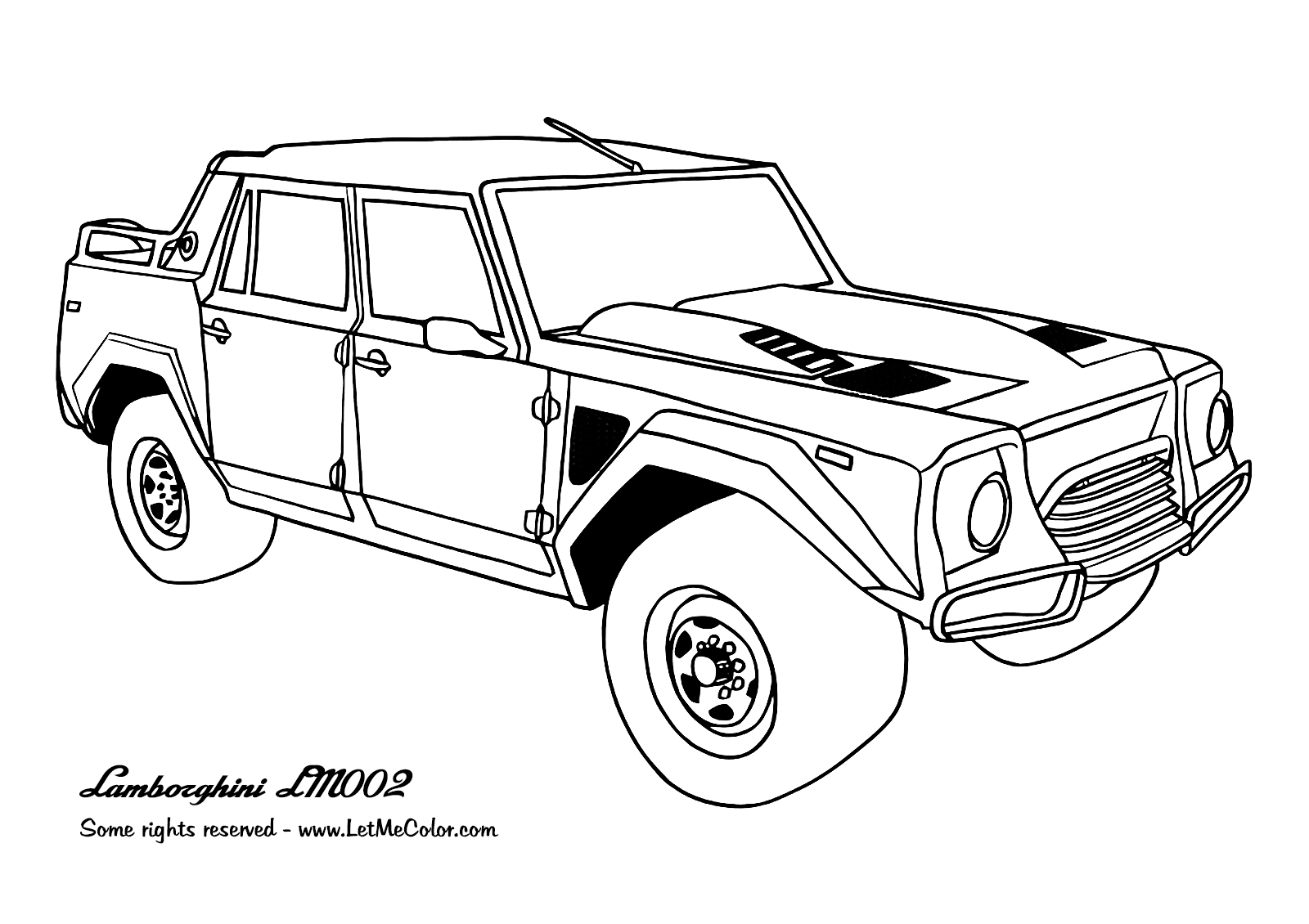 Real cars coloring pages download and print for free