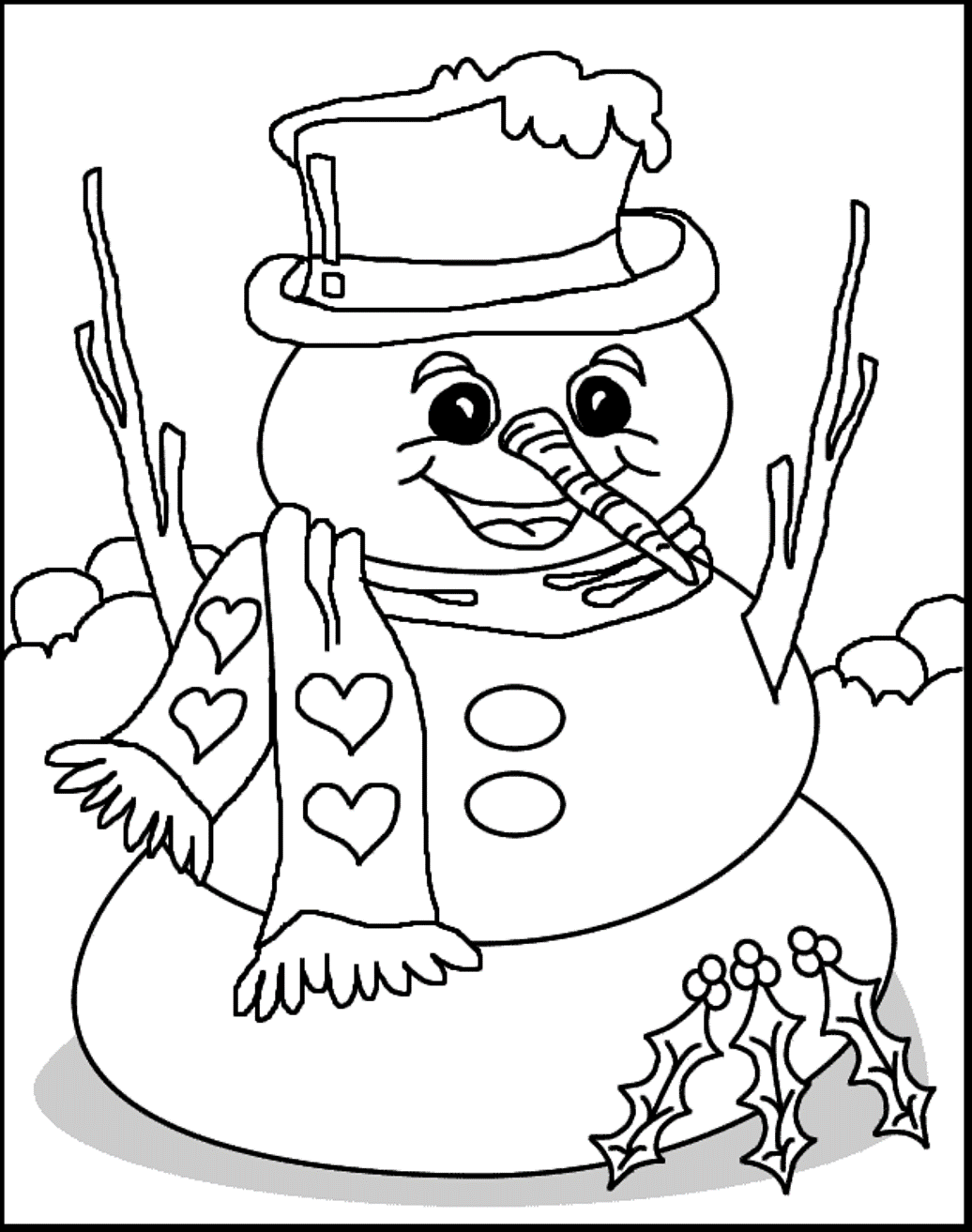 Winter coloring pages to download and print for free