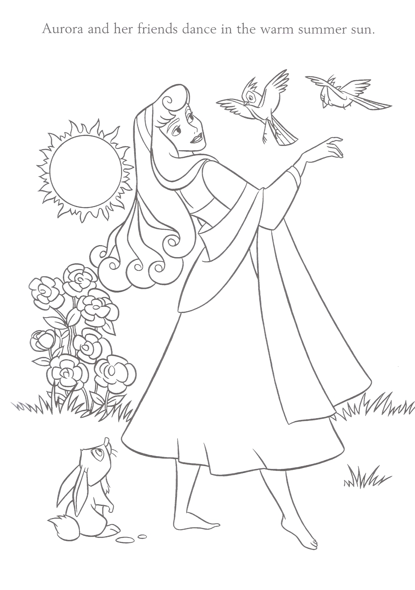 Aurora disney princess coloring pages download and print for free