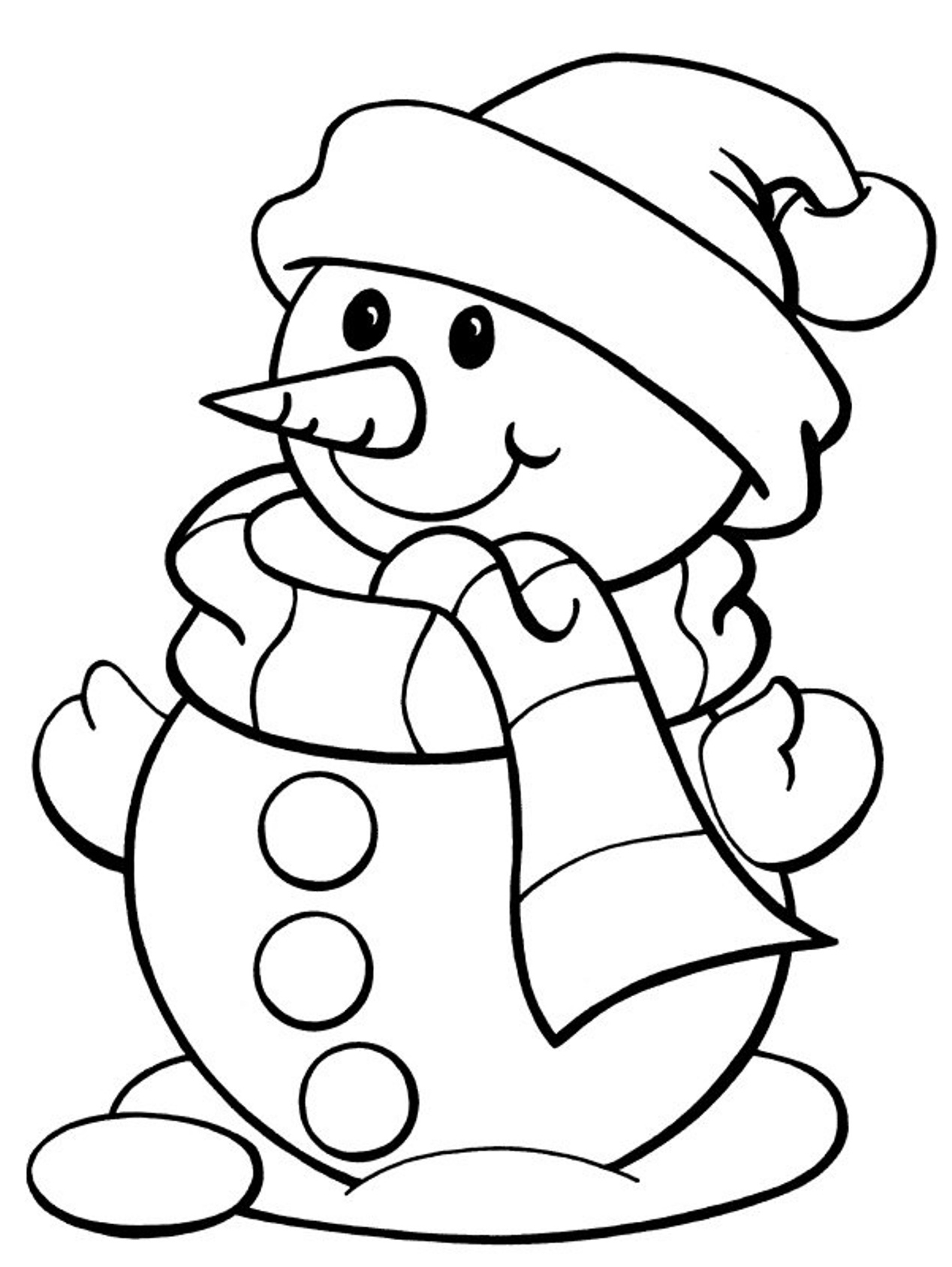 winter clip art to color - photo #24