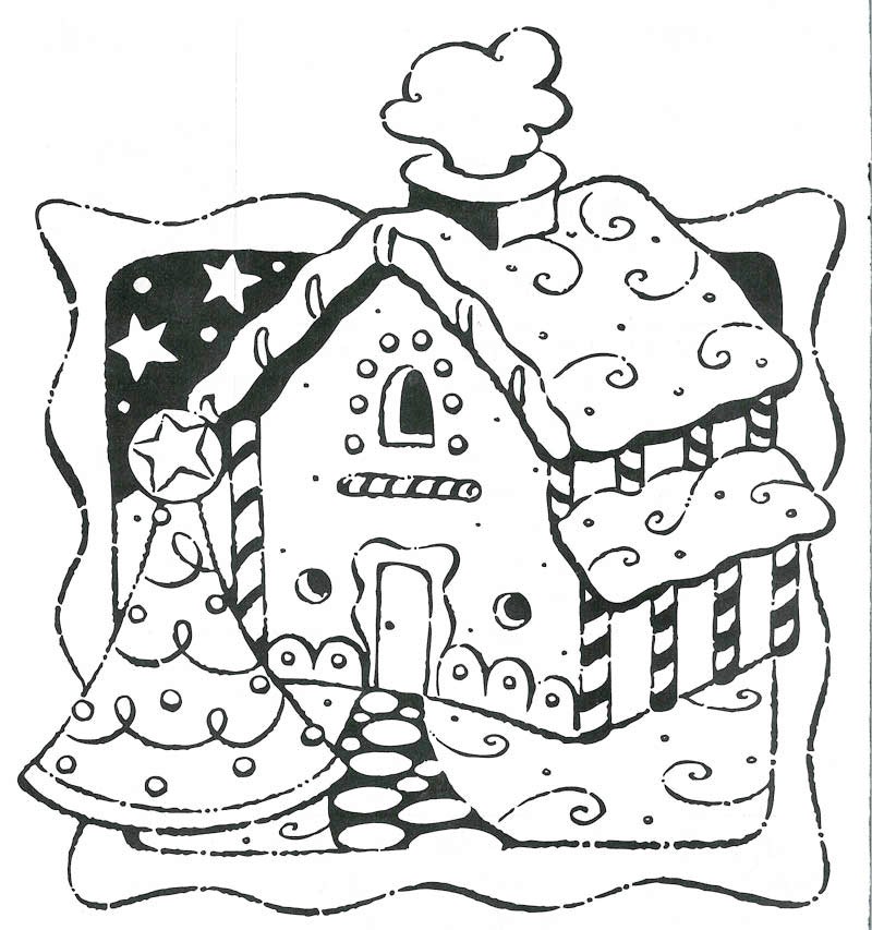 Christmas gingerbread coloring pages download and print