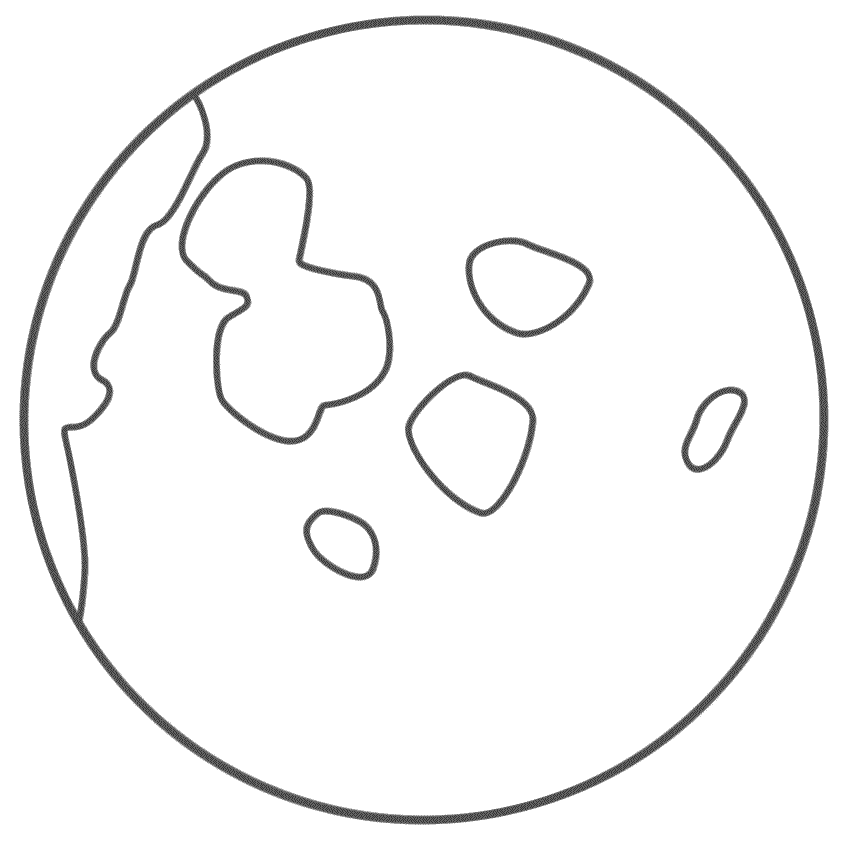 Moon coloring pages to download and print for free