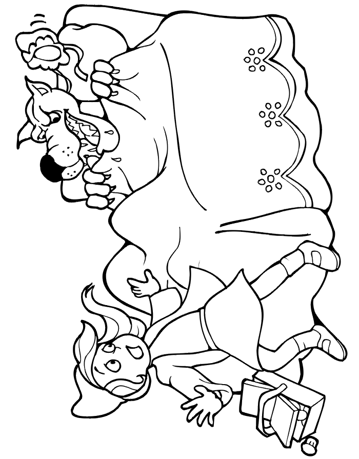 Little red riding hood coloring pages to download and print for free