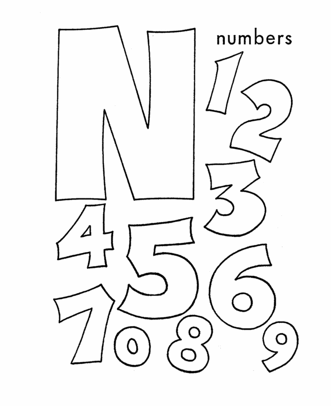 Letter n coloring pages to download and print for free