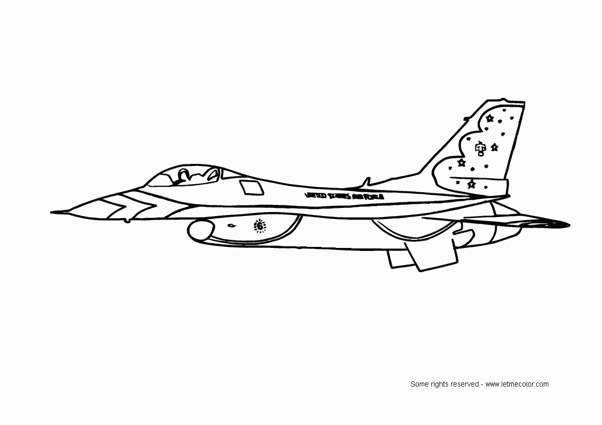 46+ Jet Coloring Pages