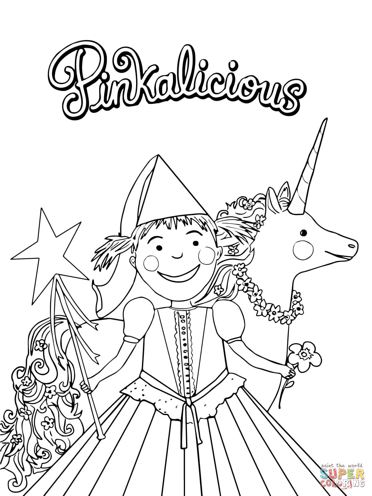 Pinkalicious coloring pages to download and print for free