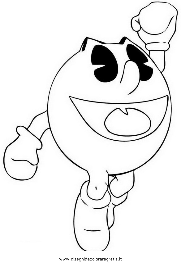 pacman free coloring pages - photo #1