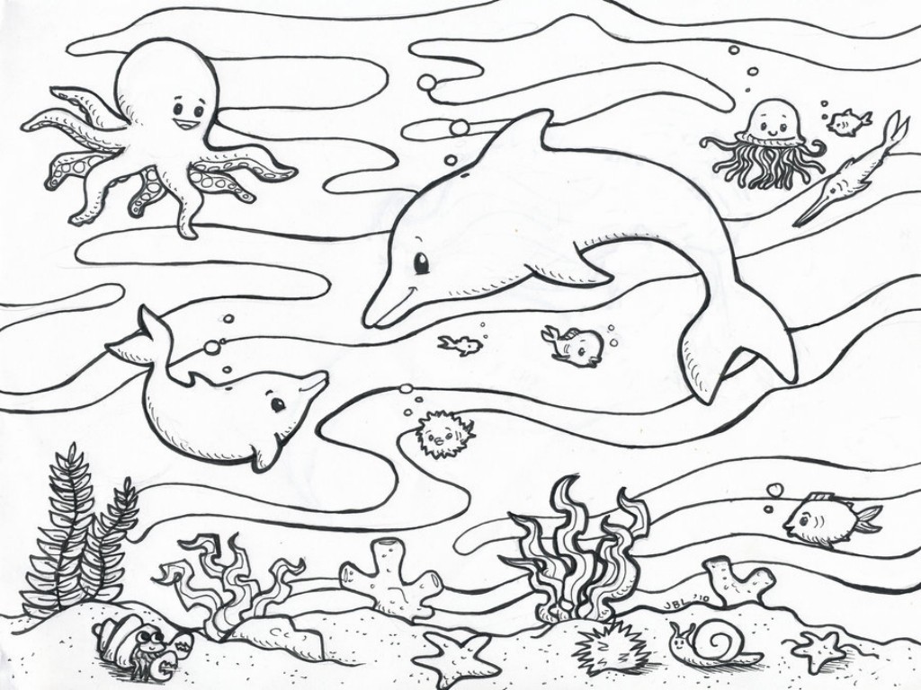 ocean creature coloring pages - photo #37