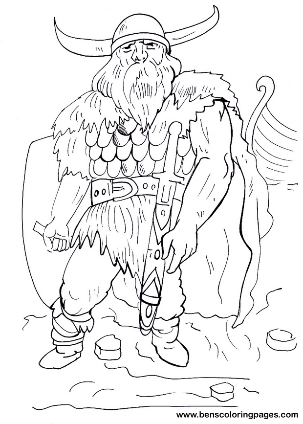 Viking coloring pages to download and print for free