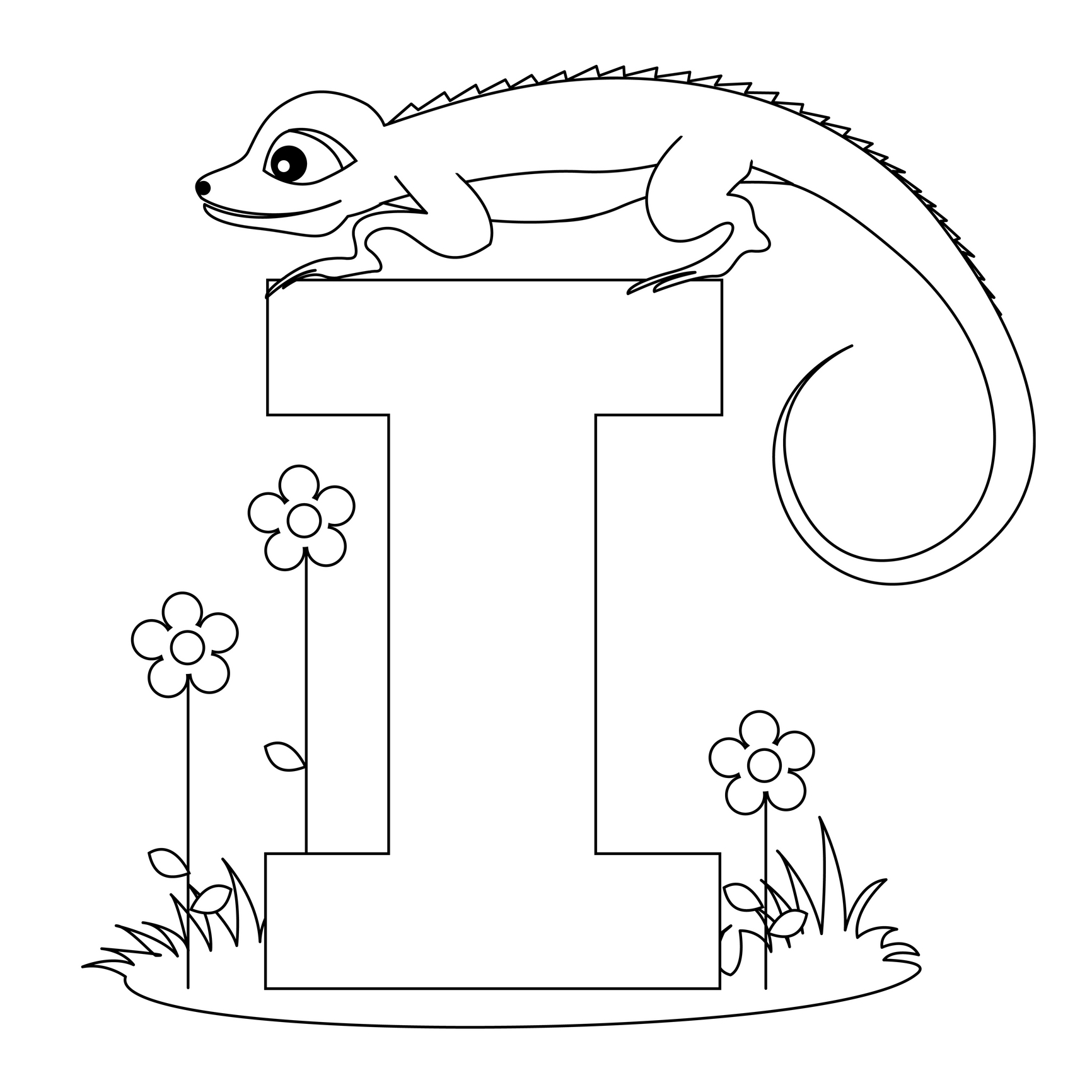 Letter i coloring pages to download and print for free