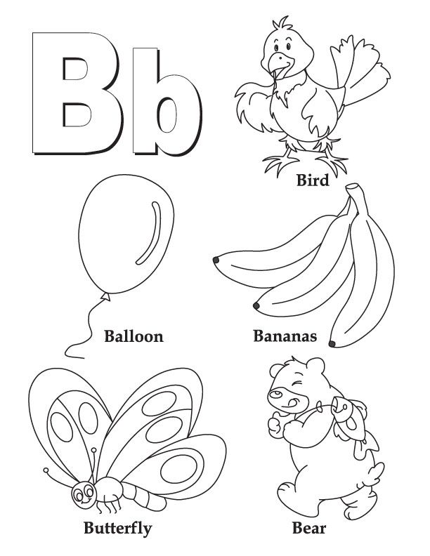 Coloring Pages Letter B
