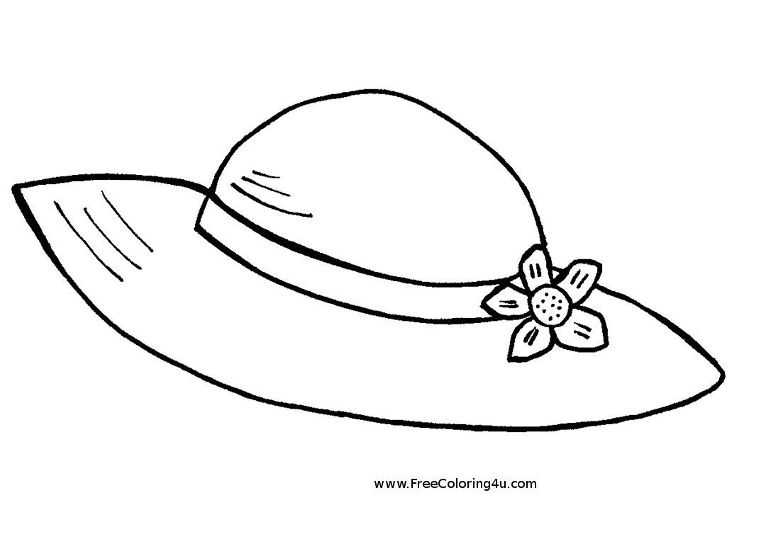 Hat coloring pages to download and print for free