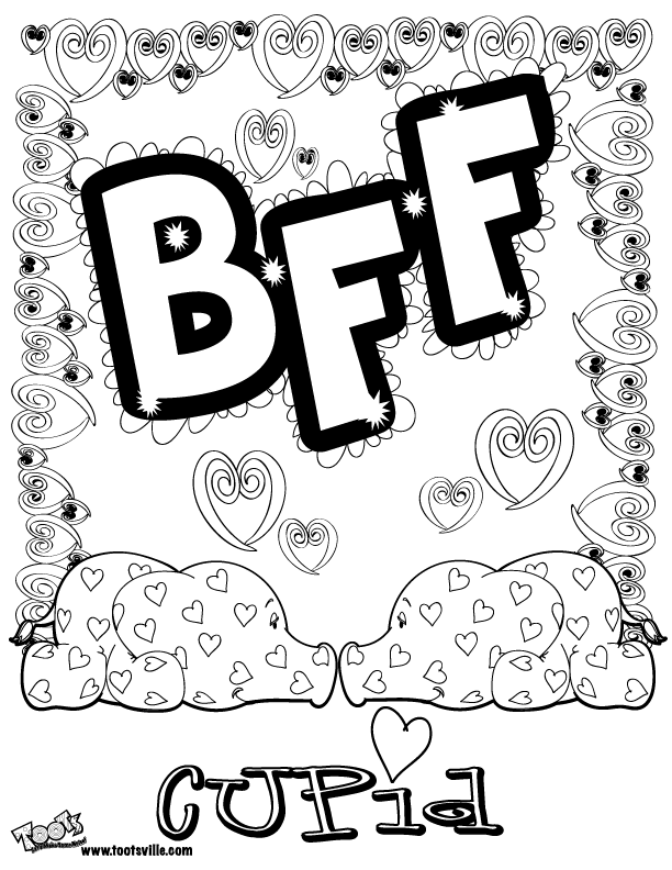 727 Cartoon Printable Bff Coloring Pages for Kids