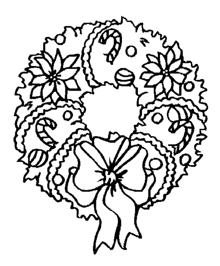 Wreath coloring pages download and print for free