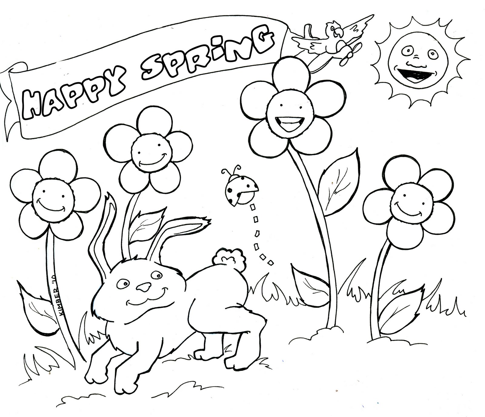 April coloring pages to download and print for free