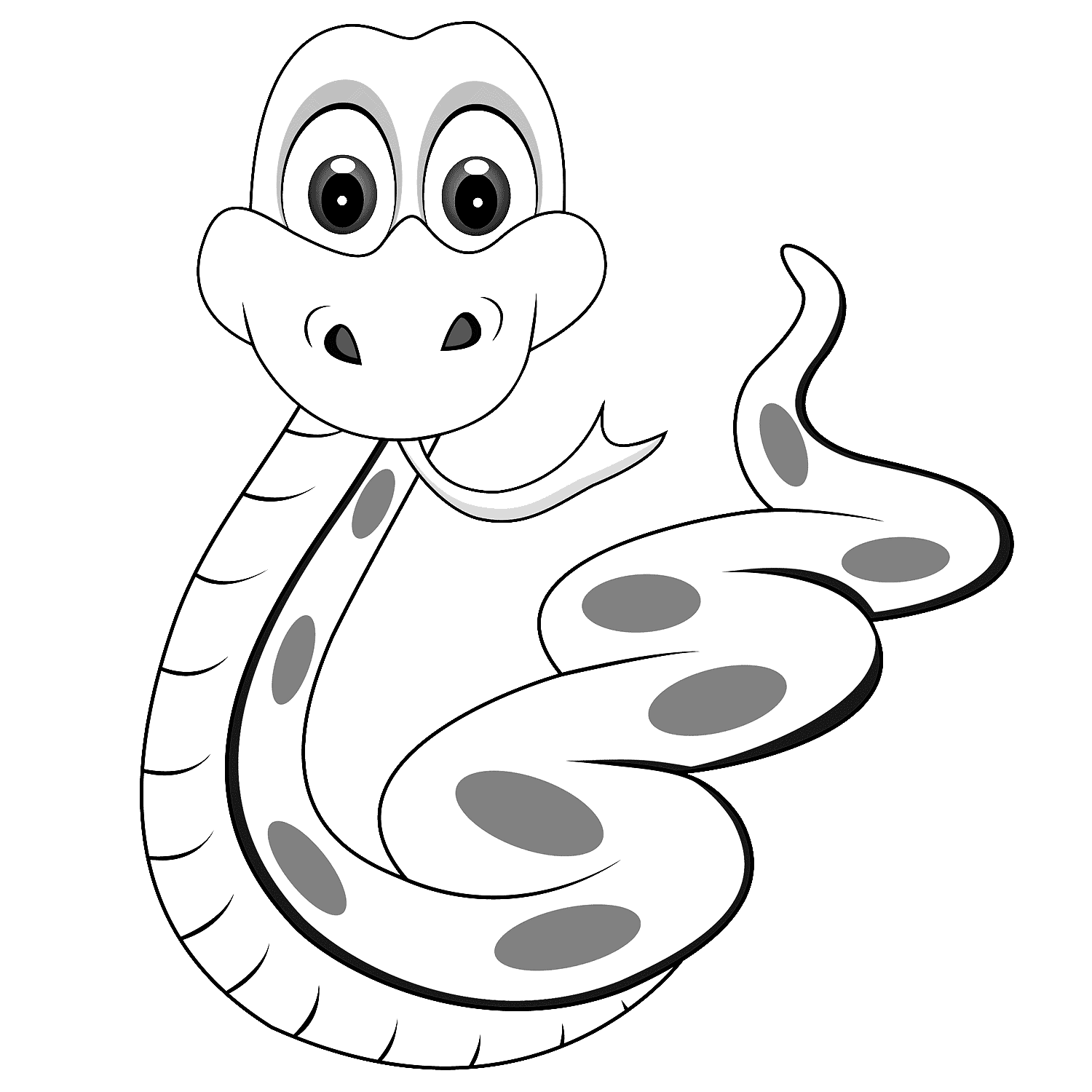 Snake coloring pages to download and print for free