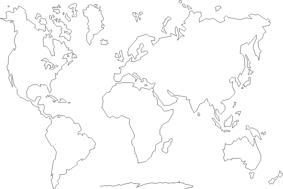 Continents map coloring pages download and print for free