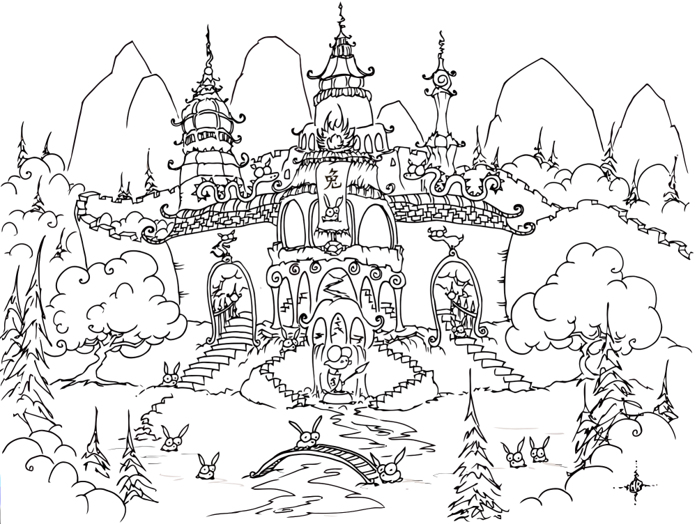 Chinese coloring pages to download and print for free