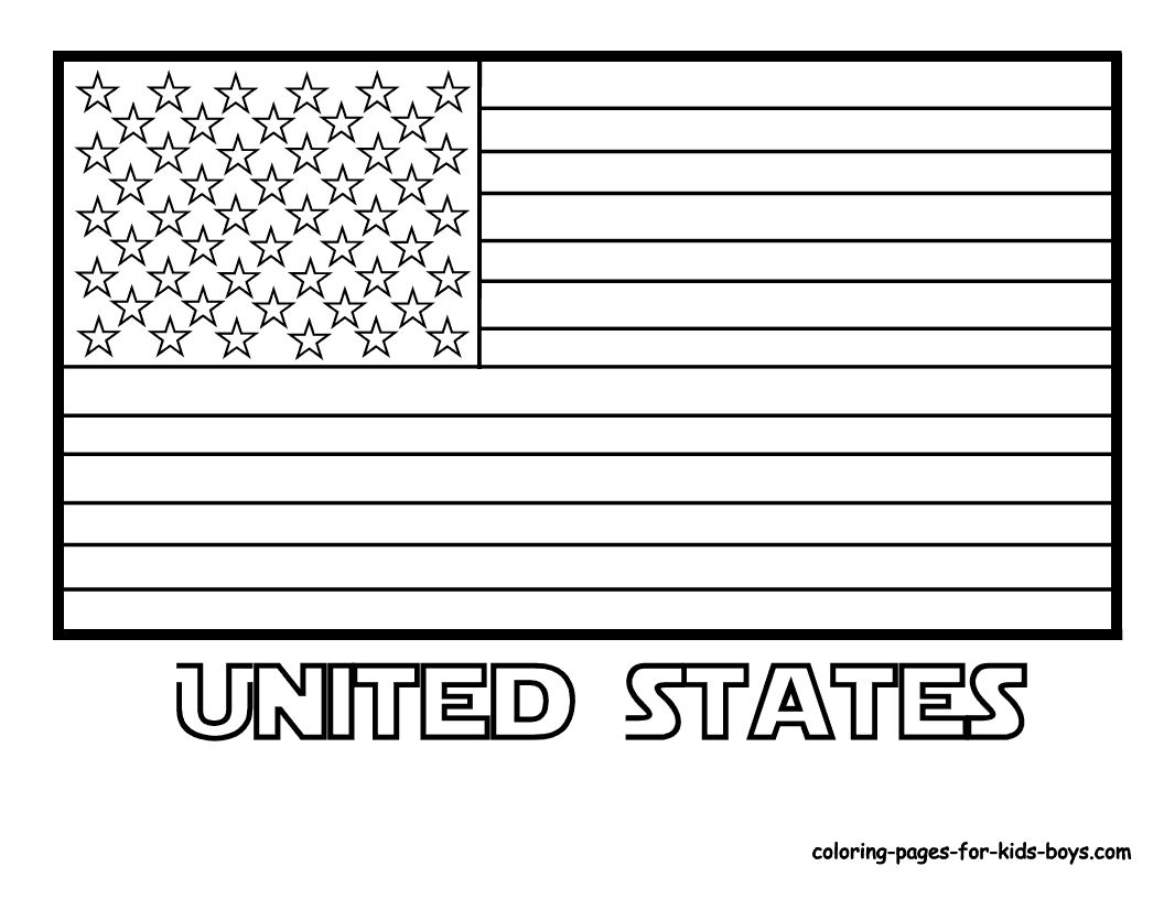 Flags of countries coloring pages download and print for free