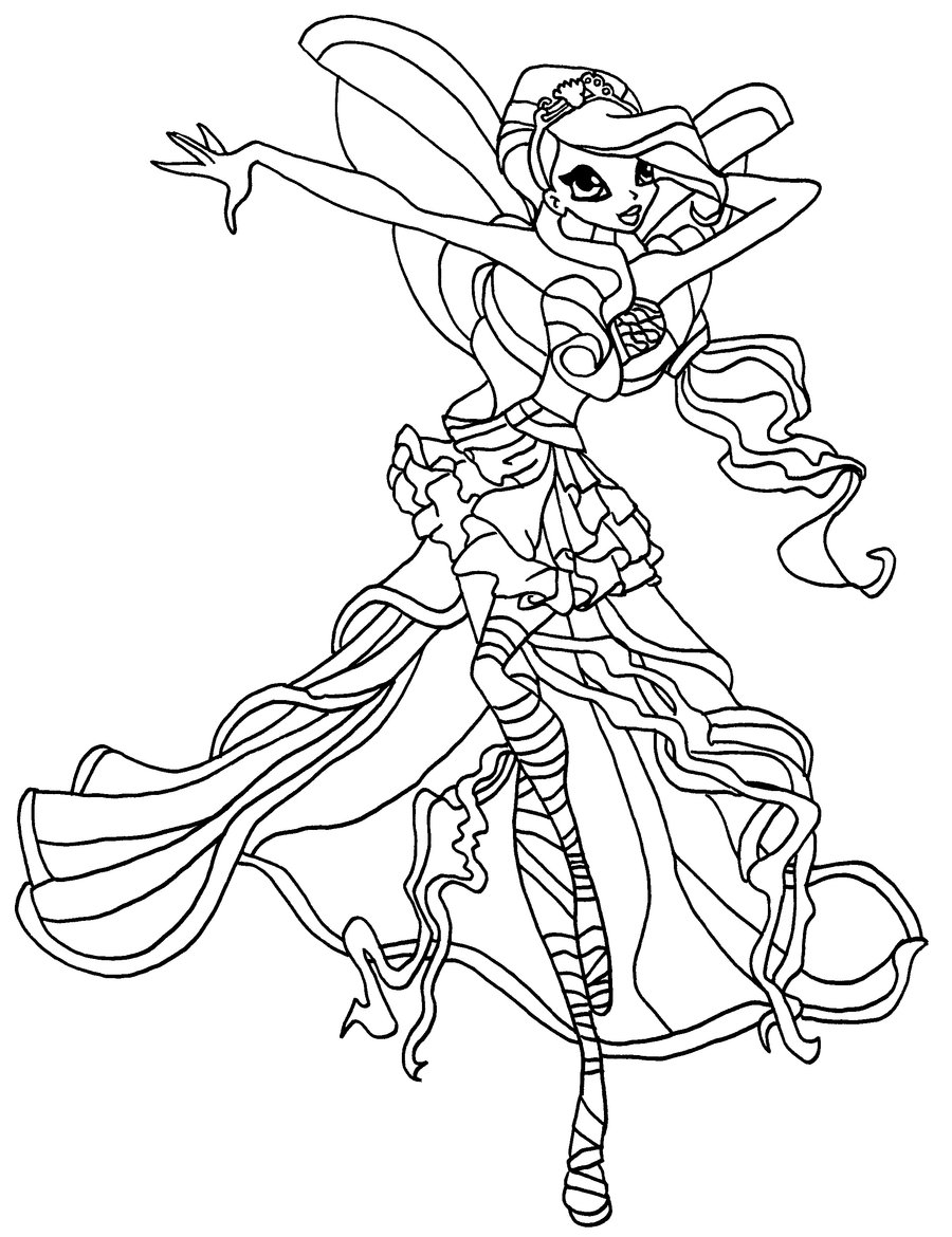 magic winx coloring pages - photo #42