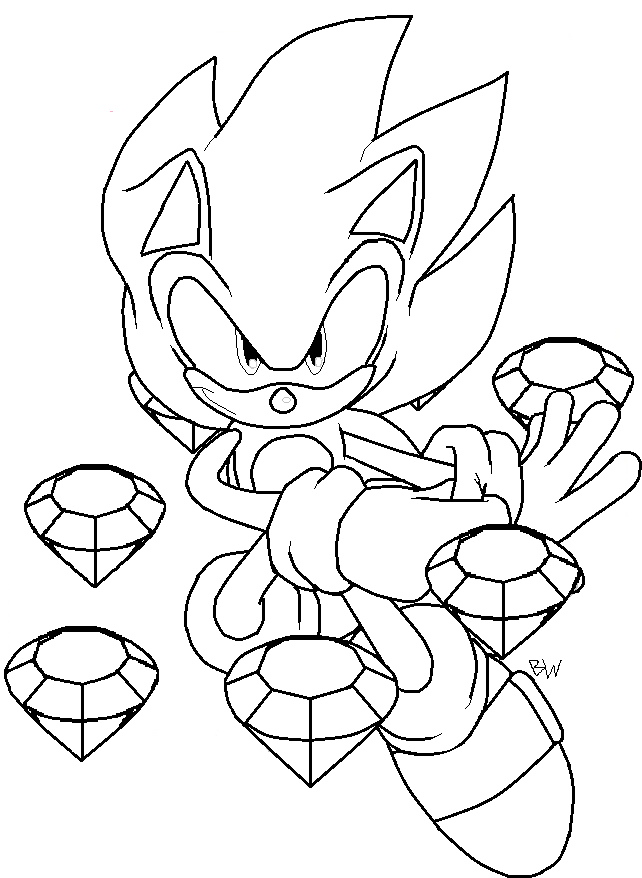 Super Sonic Coloring Pages To Download And Print For Free