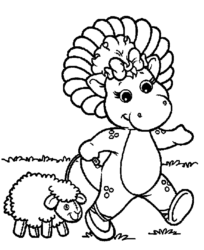 baby bop coloring pages - photo #12