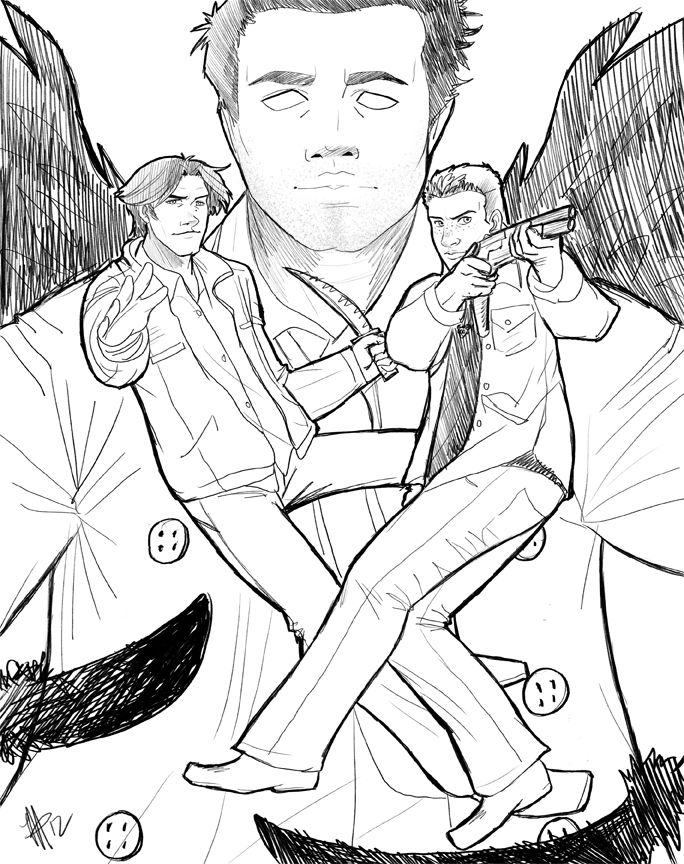 Supernatural coloring pages to download and print for free