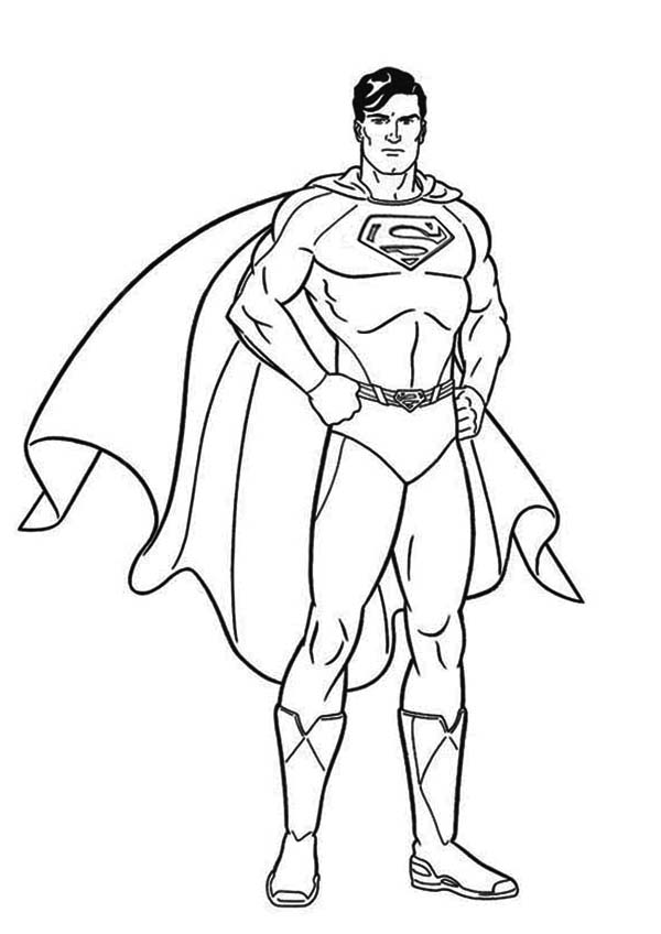 Superman coloring pages to download and print for free