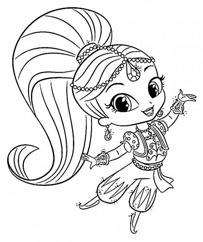 Shimmer and Shine coloring pages to download and print for free