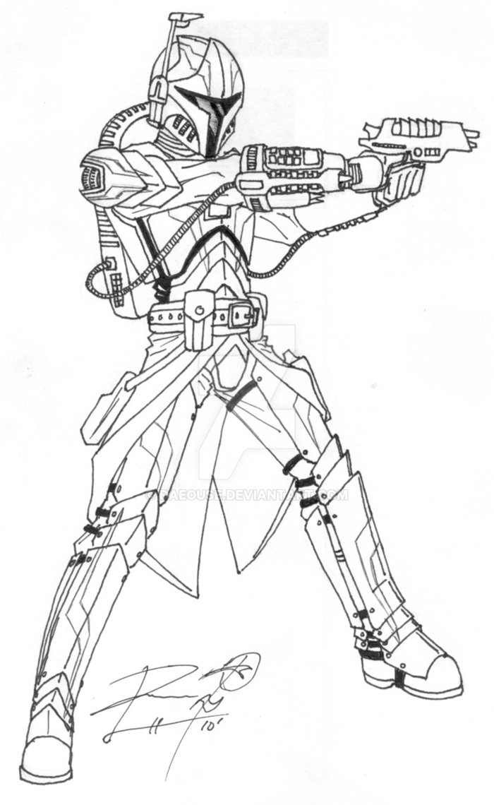 Mandalorian coloring pages download and print for free