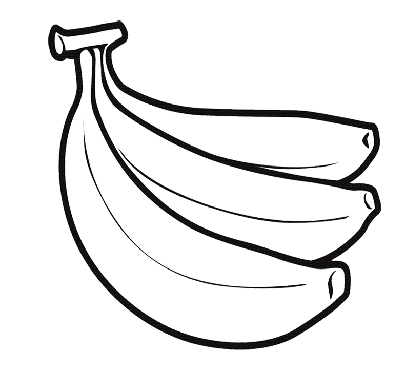 Apples and bananas coloring pages download and print for free