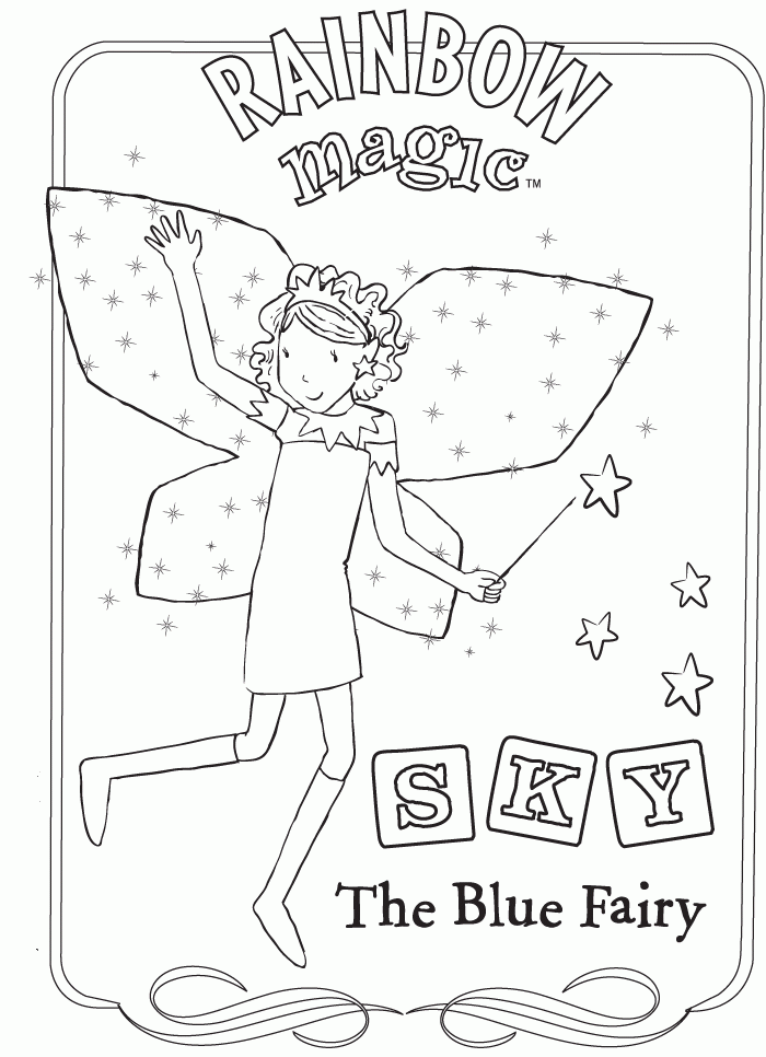 Rainbow magic coloring pages to download and print for free