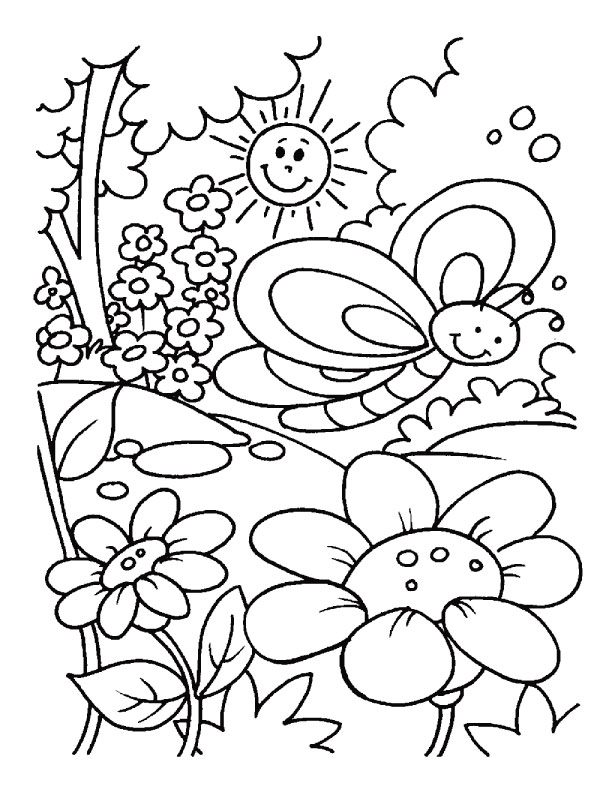 Great spring coloring pages download and print for free