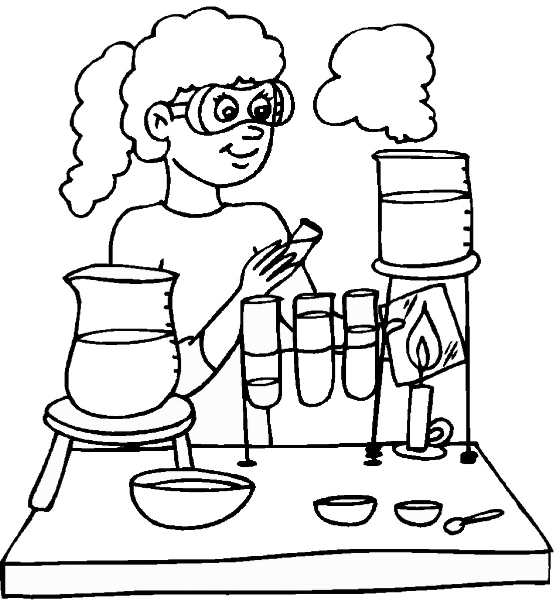 Science coloring pages to download and print for free