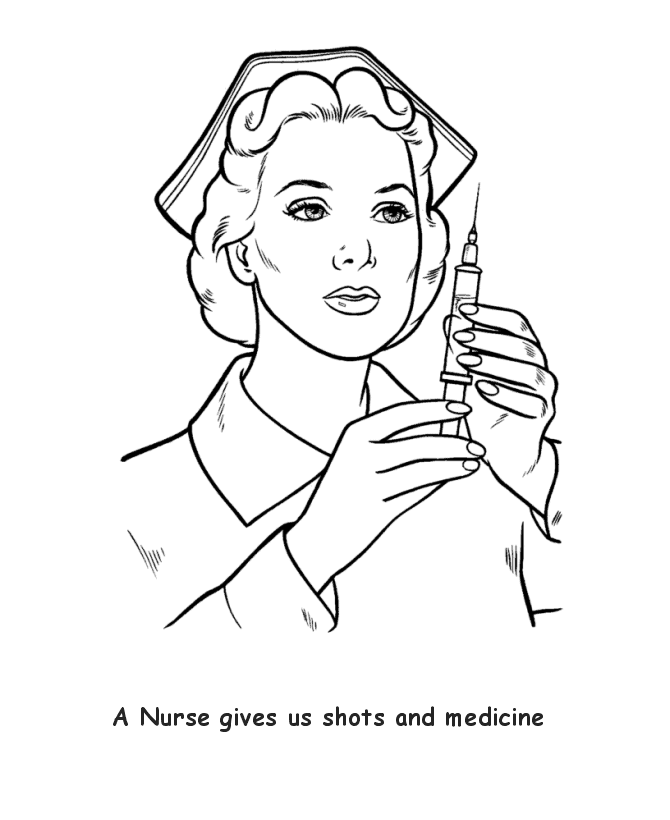 Nurse Coloring Pages To Download And Print For Free