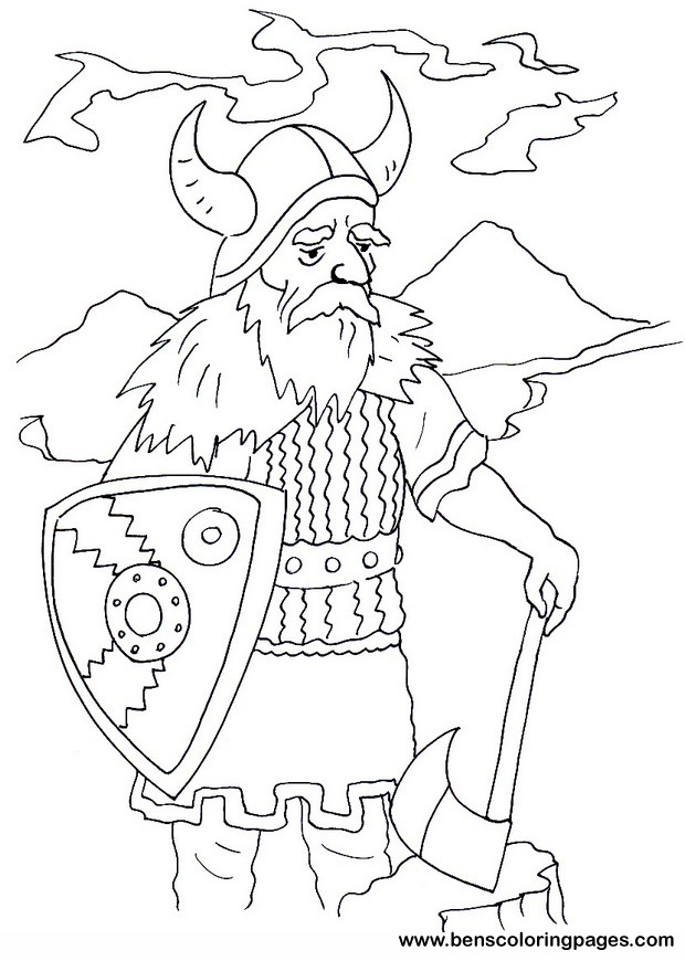 Viking coloring pages to download and print for free