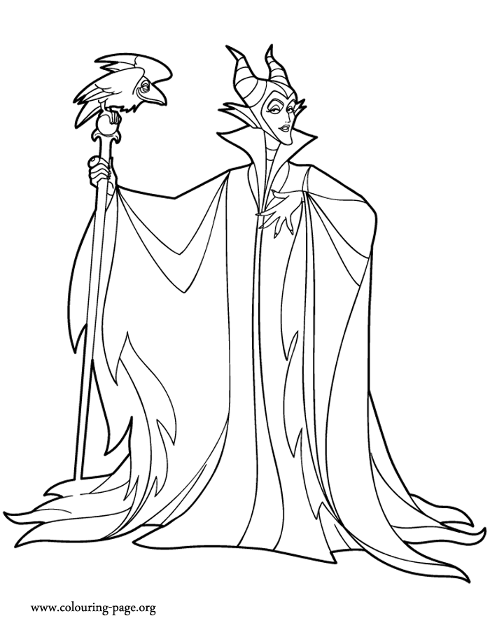 maleficent easy coloring pages - photo #8