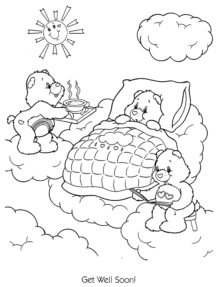Get well soon coloring pages to download and print for free