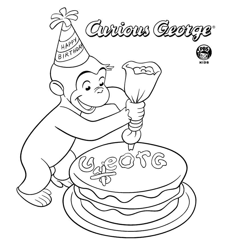Curious coloring pages to download and print for free